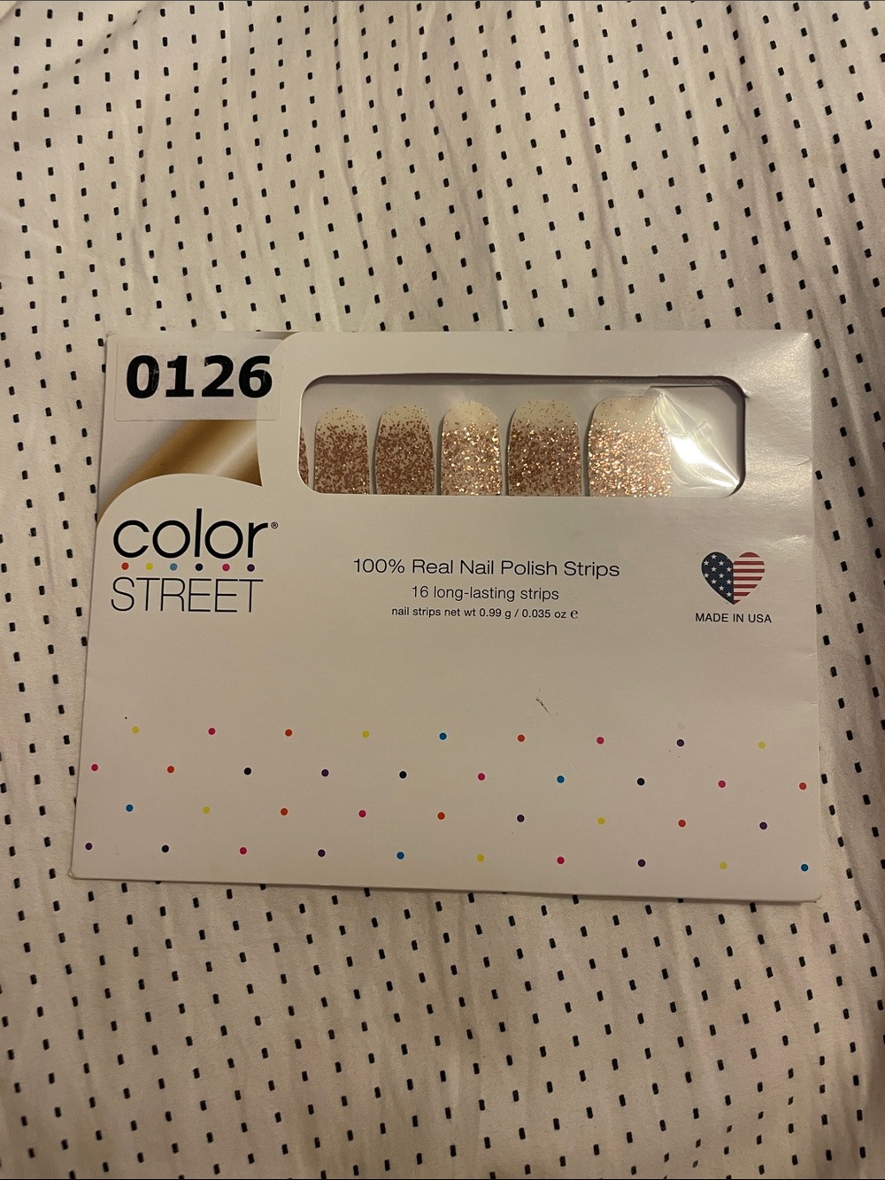 Color Street Rose Gold Glitter Nail Strips by Color Street